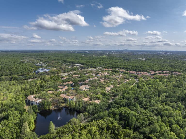 Mezzo of Tampa Palms Apartments aerial drone 2.