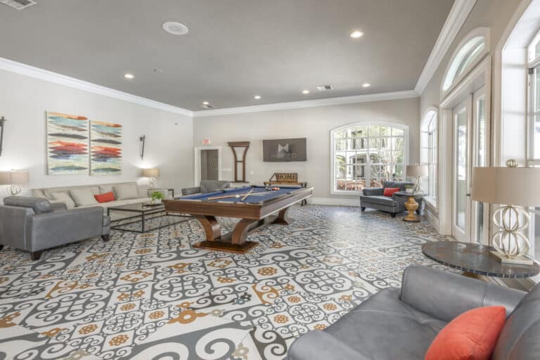 Mezzo of Tampa Palms Apartments clubhouse.