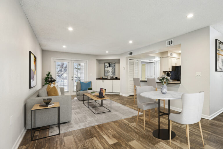 Living room at Mezzo of Tampa Palms apartments